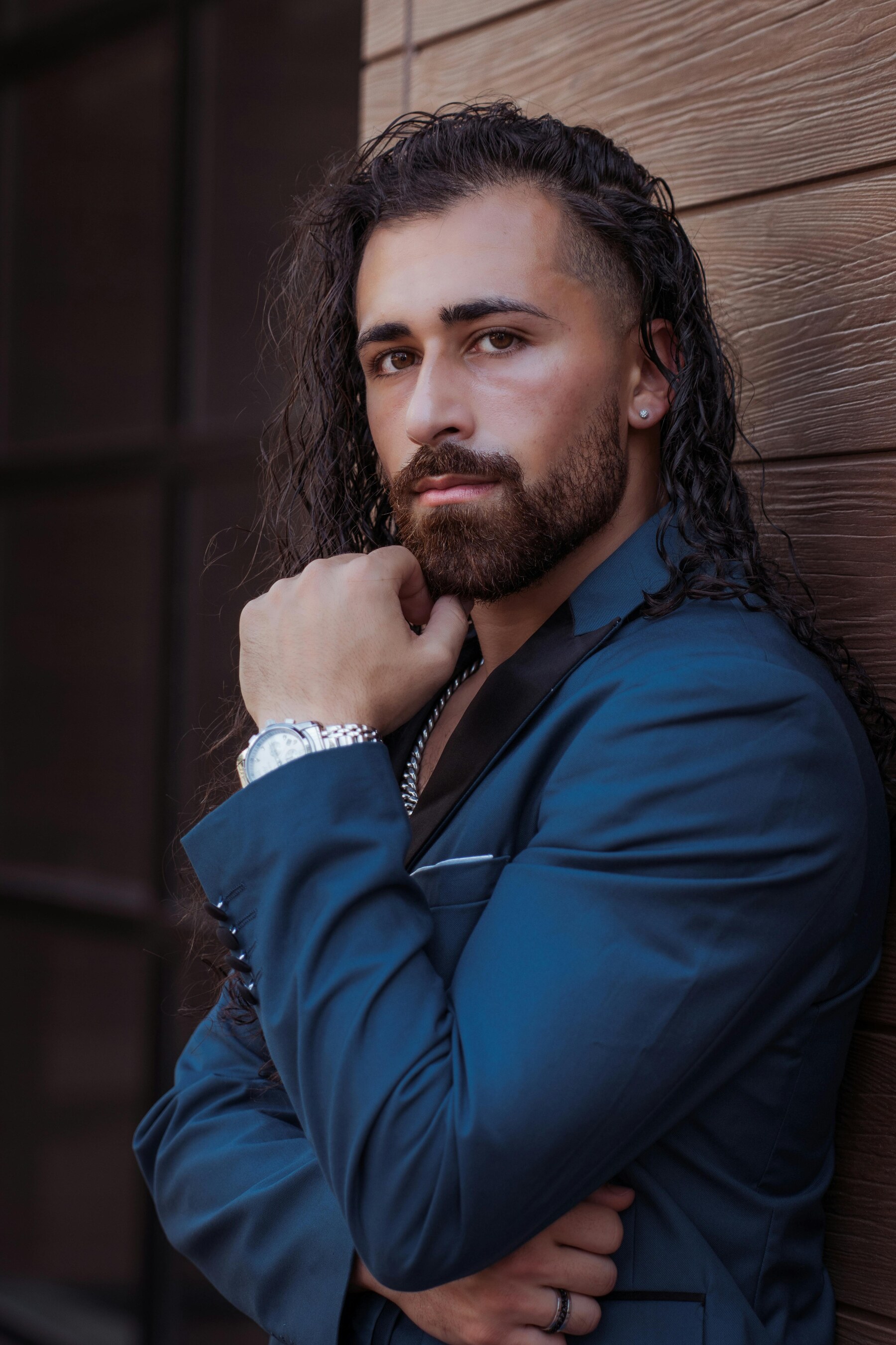 Portrait of a man with polished, healthy-looking skin